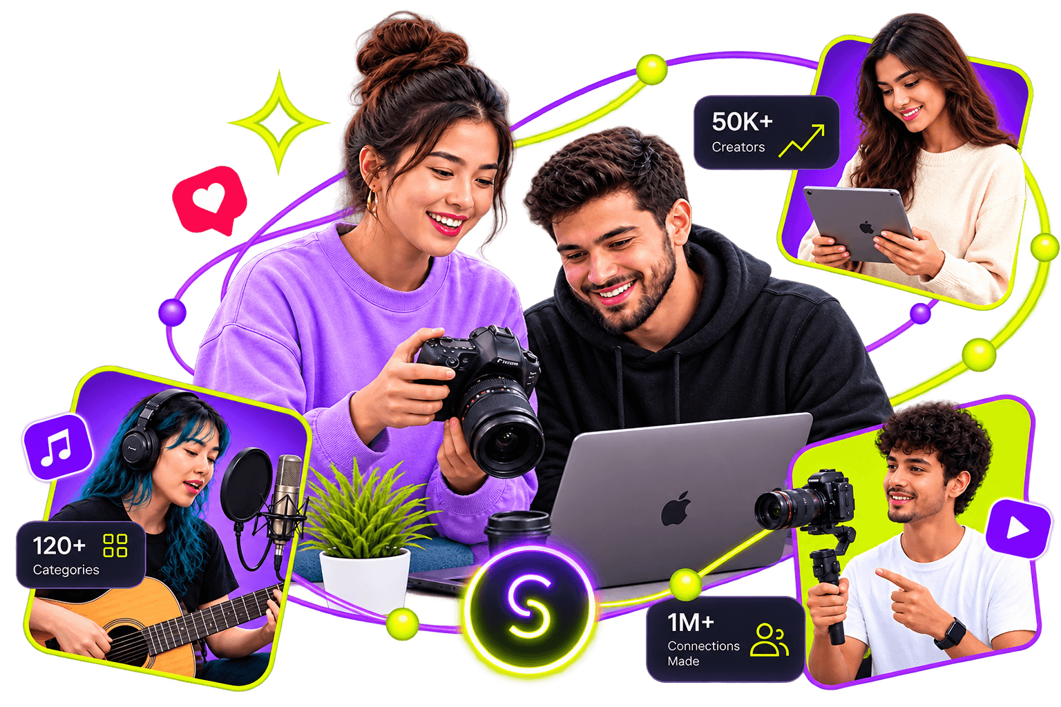 Creators collaborating and building opportunities