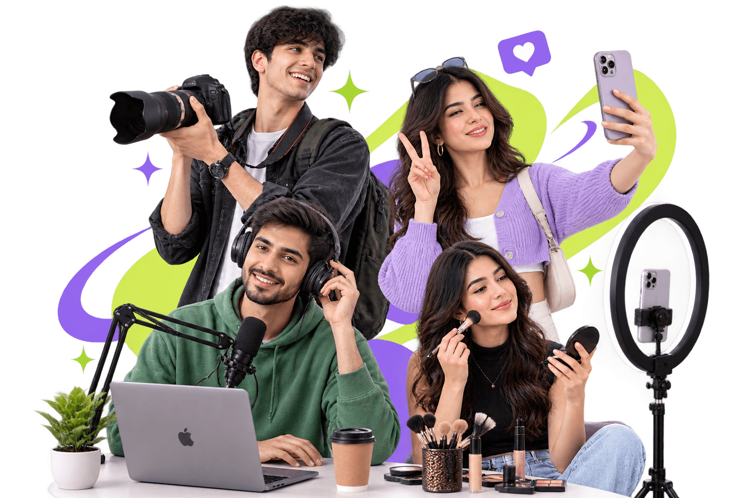 Creators connecting and creating